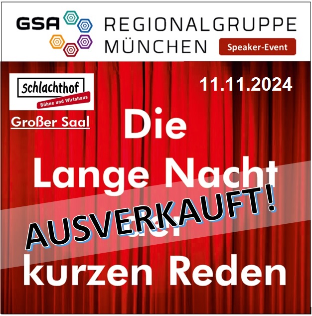 Die Lange Nacht der kurzen Reden am 11.11. mit 11 Rednern je 11 Minuten mit vollem Haus