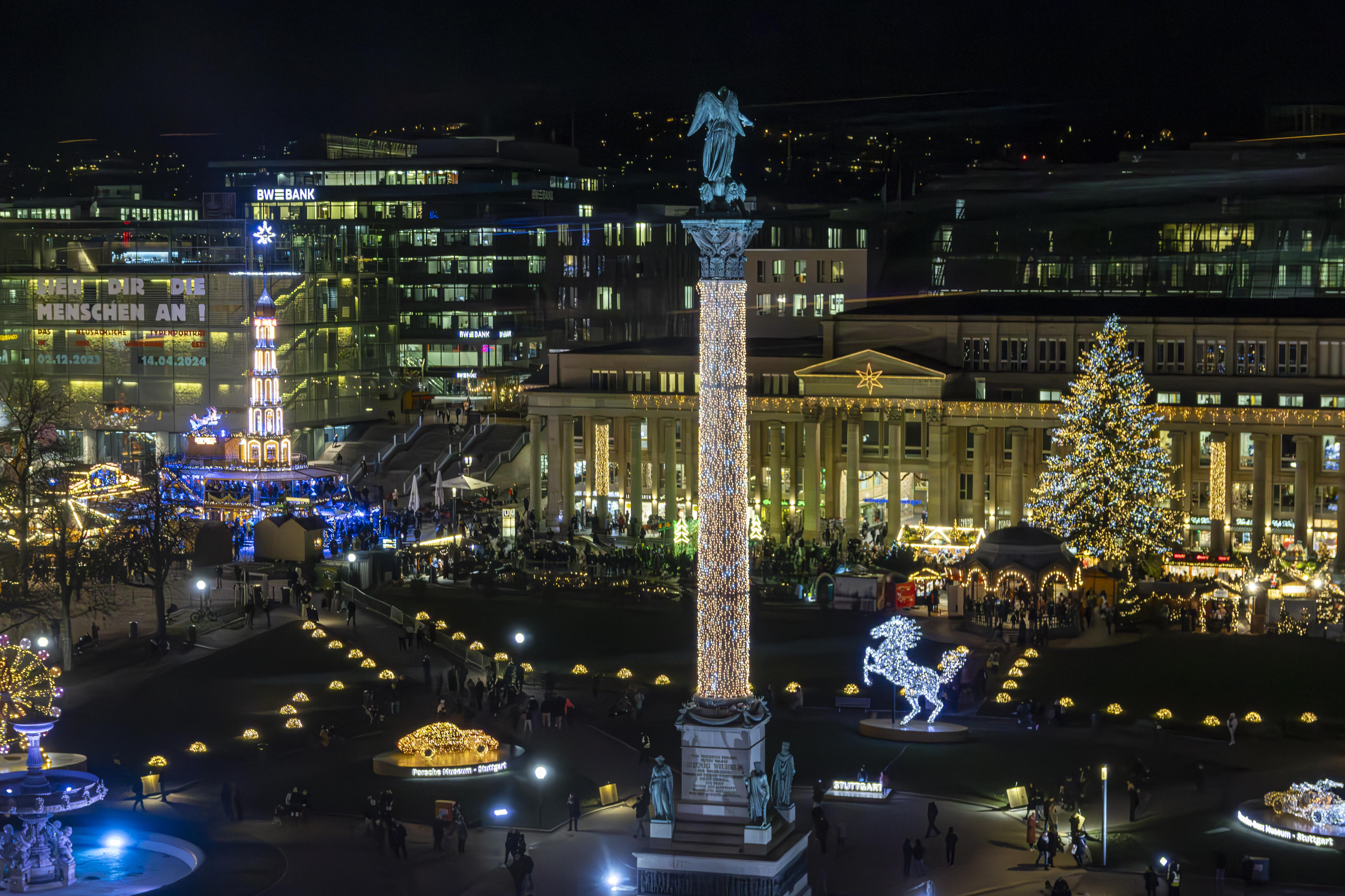 Glanzlichter lassen Stuttgart erstrahlen